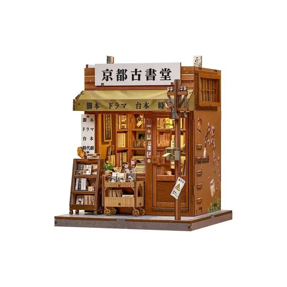 Miniature House Model Kit Antique Bookery of Kyoto 18 x 15 cm