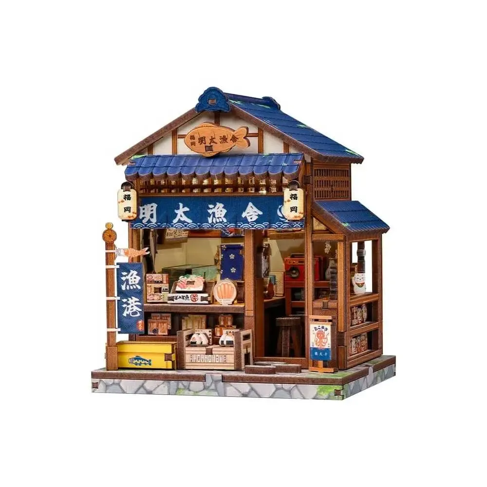 Miniature House Model Kit Fukuoka Mentaiko Kitchen 11 x 9 cm