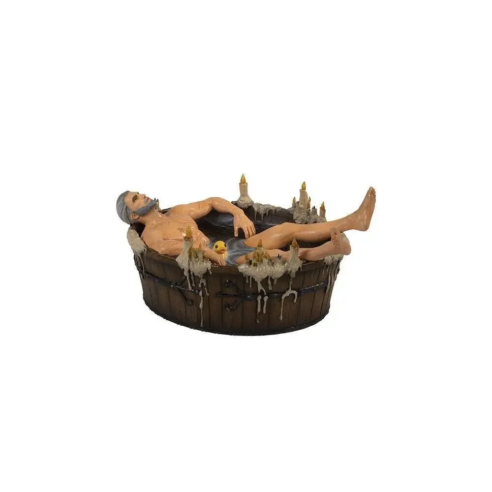 The Witcher 3 Wild Hunt Statue Geralt in der Badewanne 9 cm