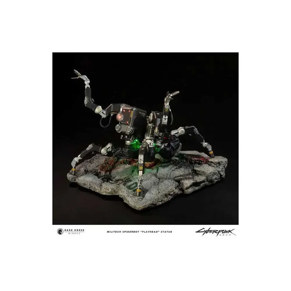 Cyberpunk 2077 Statue Militech Spiderbot "Flathead" 25 cm