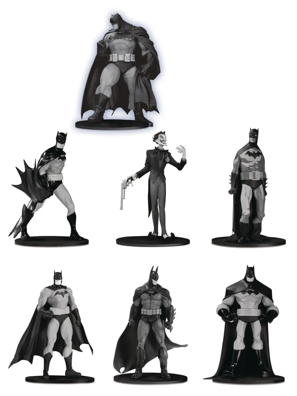 Batman Black & White PVC Minifiguren 7er-Pack Box Set #3 10 cm
