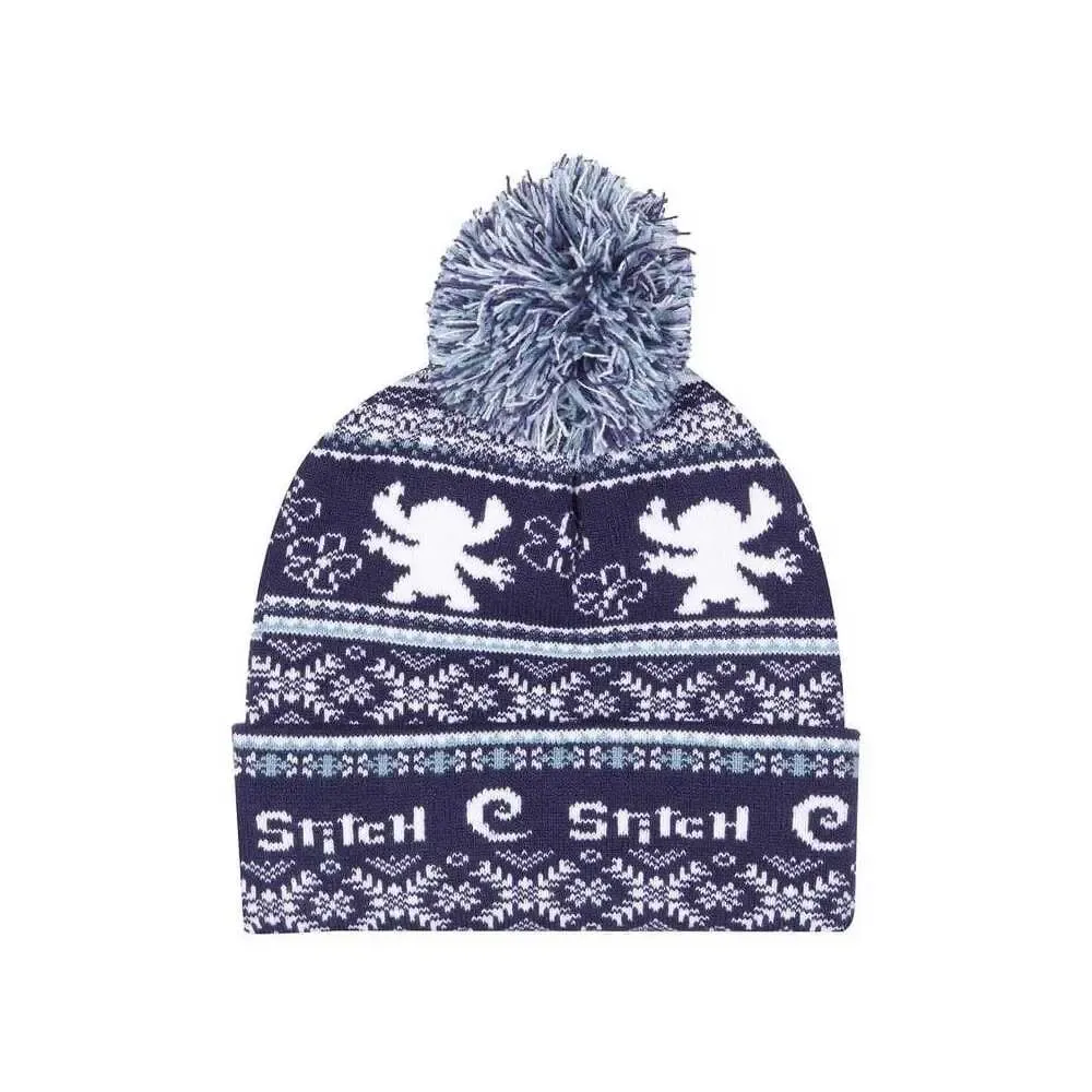Lilo & Stitch Pom-Pom Beanie Fair Isle