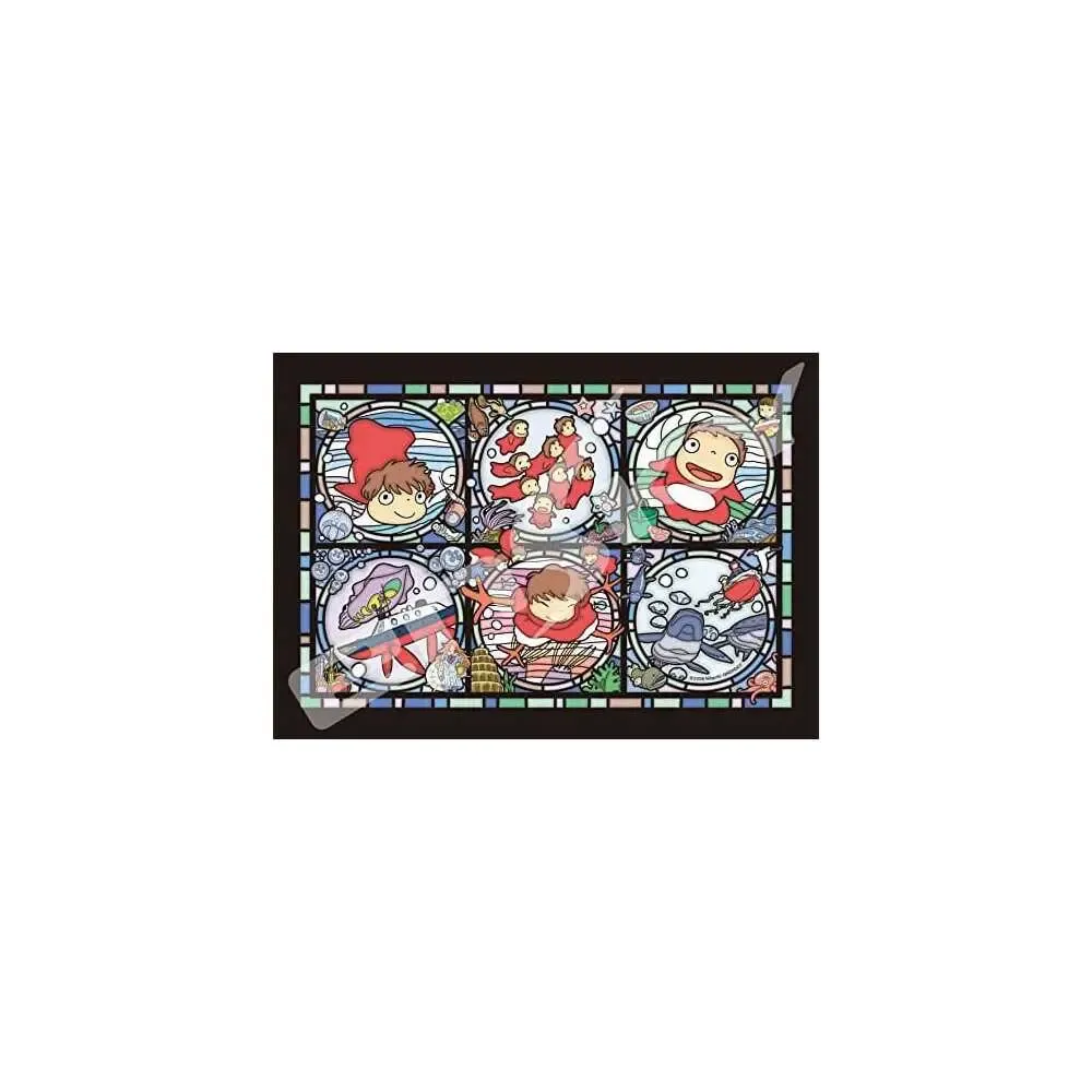 Ponyo Puzzle Stained Glass Ponyos everywhere (208 Teile)