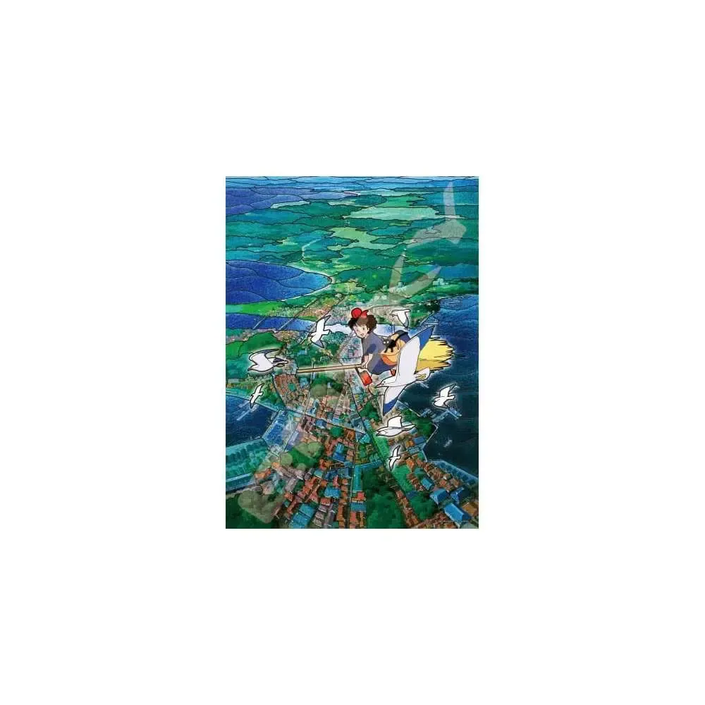 Kikis kleiner Lieferservice Puzzle Stained Glass Koriko City's Sky (500 Teile)