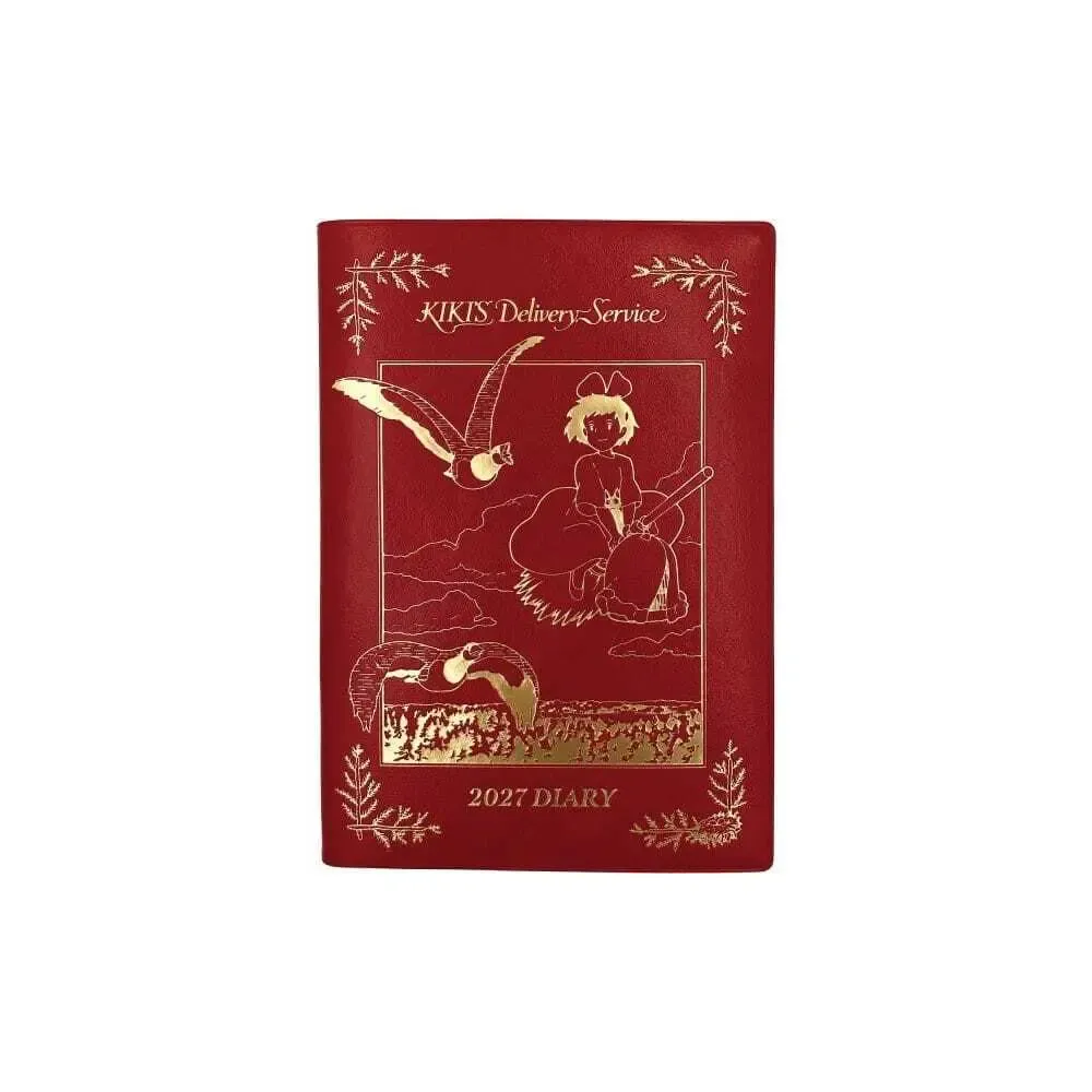 Kiki´s kleiner Lieferservice Tagebuch Kiki on her broom red gold foil