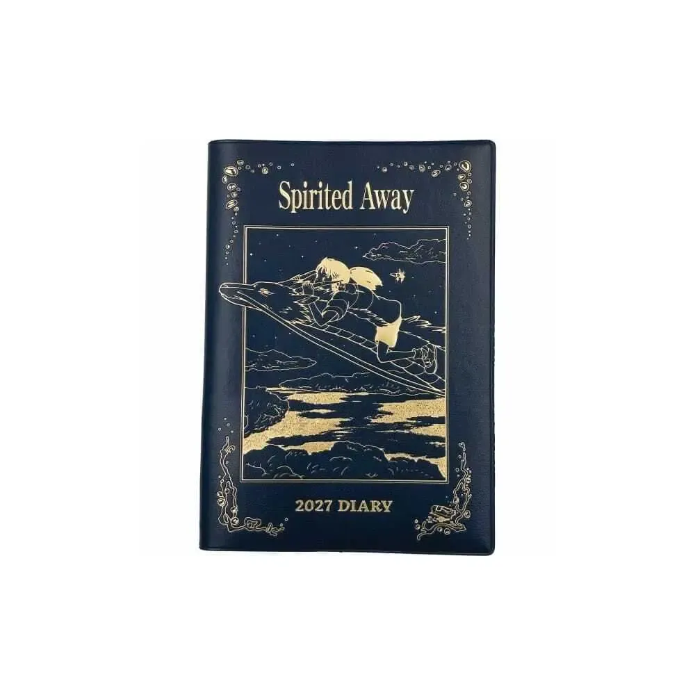 Chihiros Reise ins Zauberland Tagebuch Haku dragon & Chihiro blue gold foil