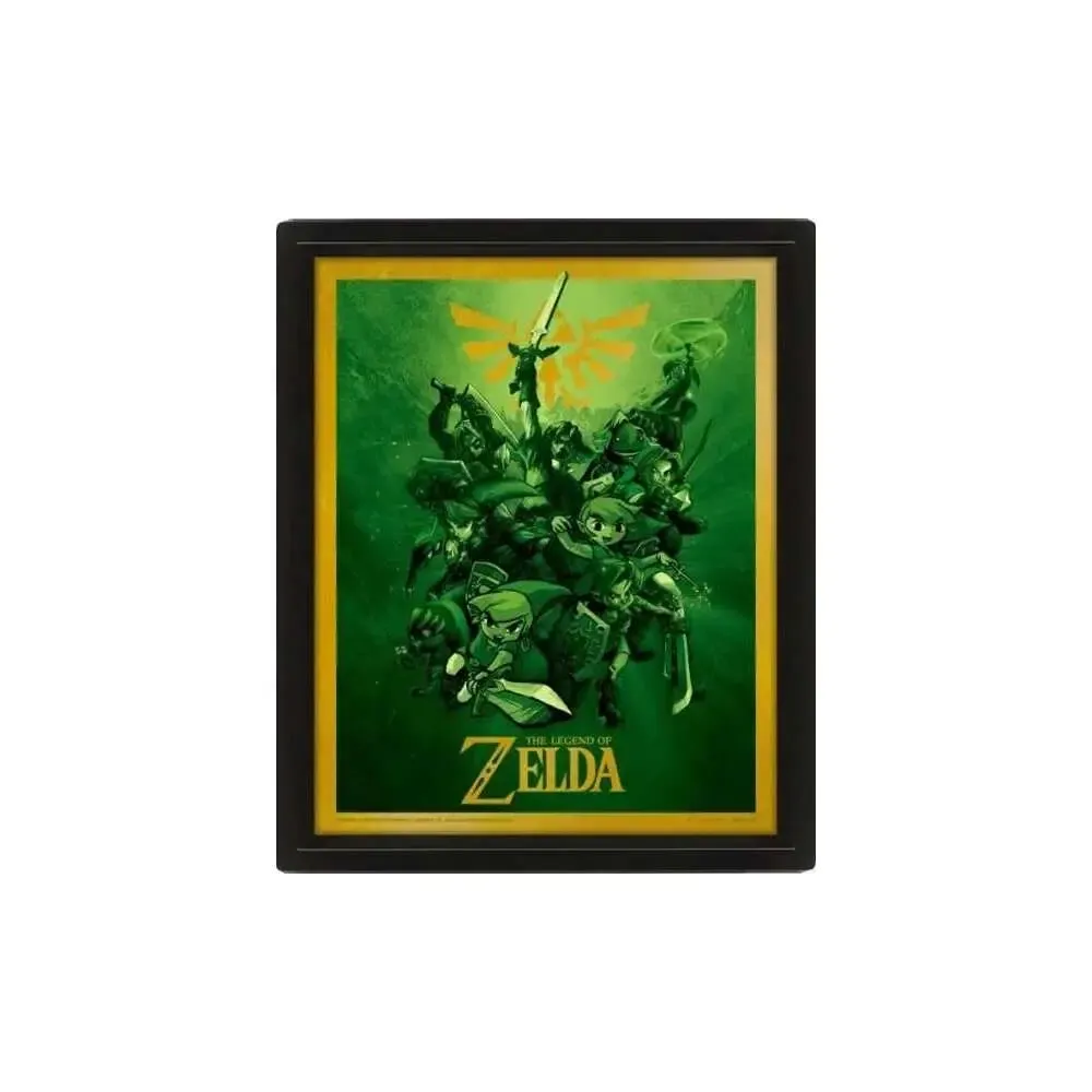 The Legend of Zelda 3D-Effekt Poster Link