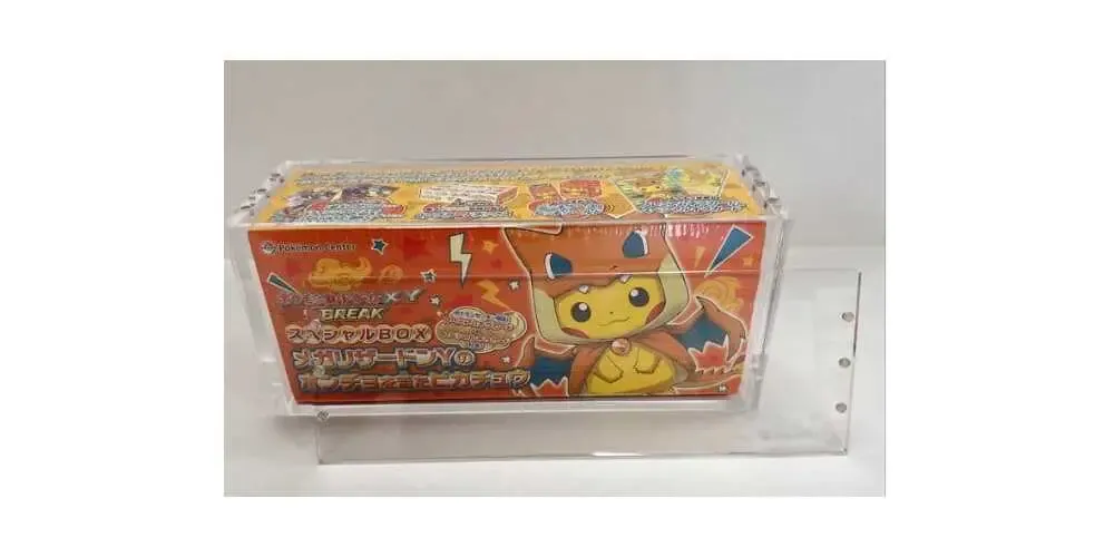 Evoretro Magnetisches Acryl Display Case für Pokémon Center Japanische Special Poncho Pikachu Box
