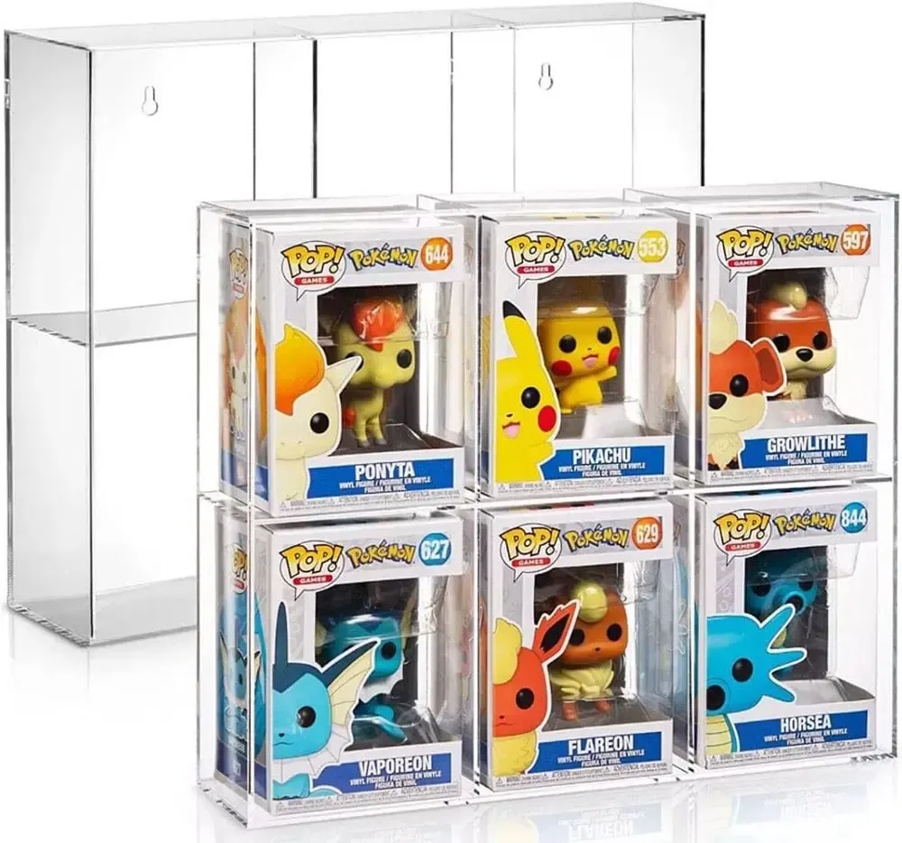 Evoretro Acryl Display Case für 6 Funko Pops 