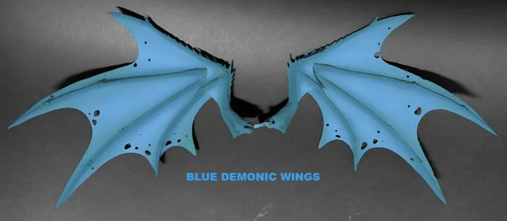 Mythic Legions: Arethyr Zubehör-Set für Actionfiguren Blue Demonic Wings