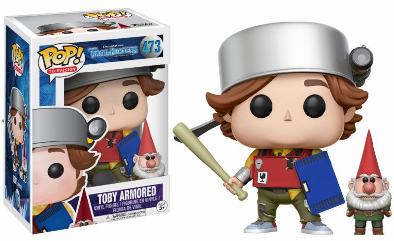 Trollhunters Toby Armored & Gnome POP! Figur 9 cm
