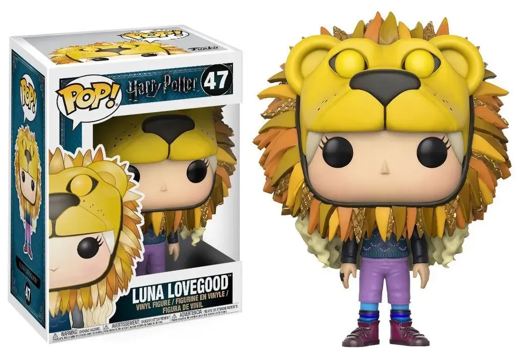 Harry Potter POP! Movies Vinyl Figur Luna Lovegood with Lion Head 9 cm