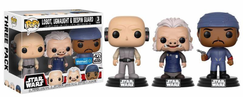 Star Wars Lobot, Ugnaught & Bespin Guard POP! Figuren 9 cm