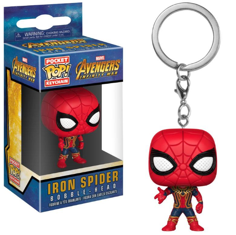 Avengers Infinity War Pocket POP! Vinyl Schlüsselanhänger Iron Spider 4 cm