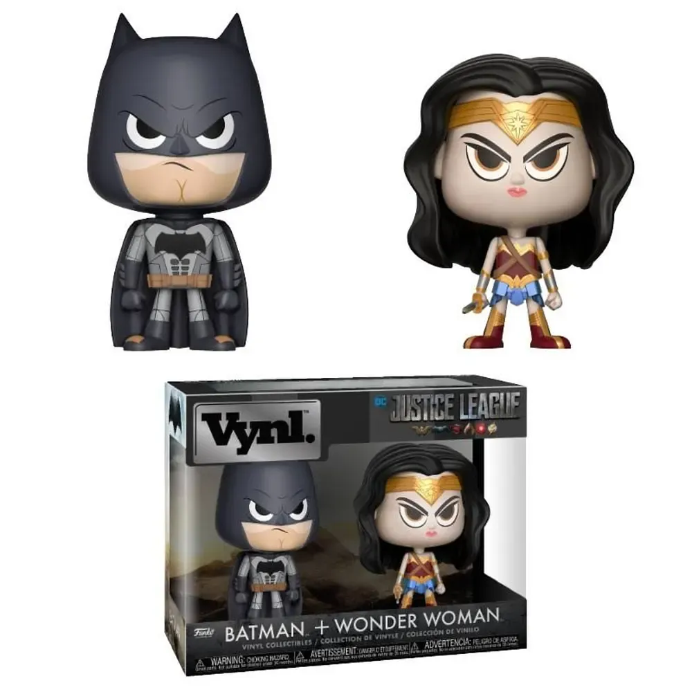 DC Comics VYNL Vinyl Figuren Doppelpack Wonder Woman & Batman 10 cm
