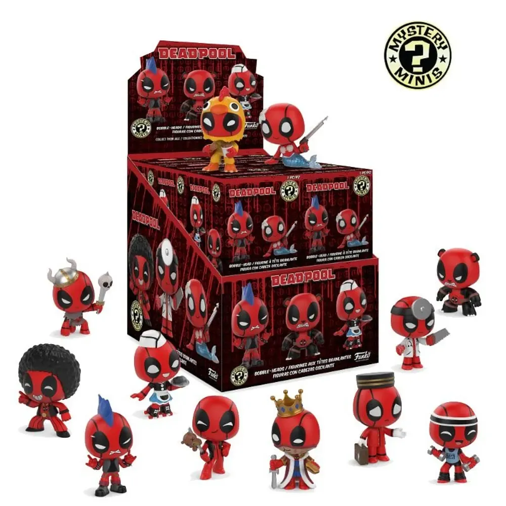 Marvel Comics Deadpool Mystery Minis Figuren 6 cm Display