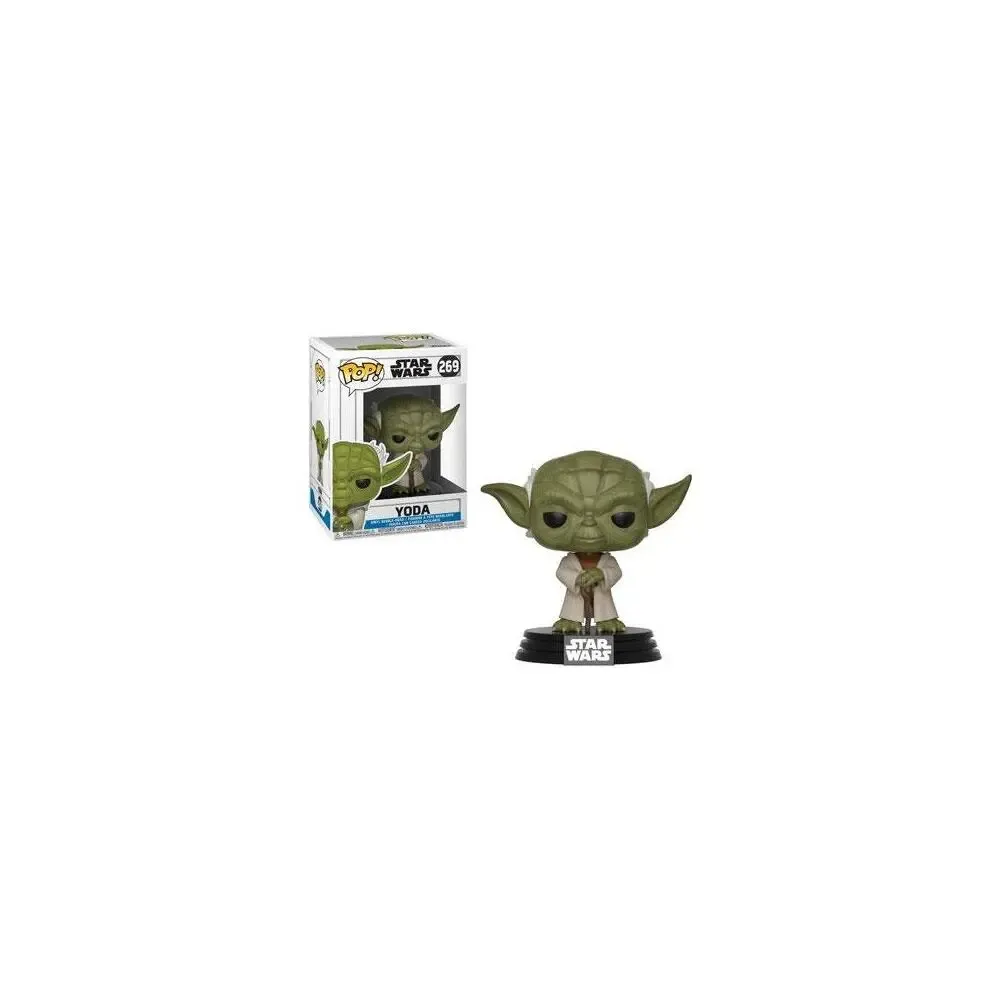 Star Wars Clone Wars POP! Vinyl Wackelkopf-Figur Yoda 9 cm