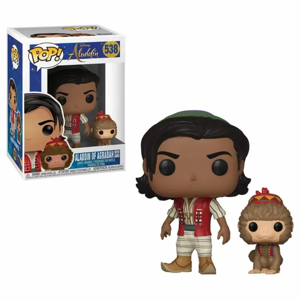 Aladdin POP! Disney Vinyl Figur Aladdin & Abu 9 cm