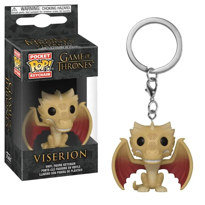 Game of Thrones Pocket POP! Vinyl Schlüsselanhänger Regular Viserion 4 cm