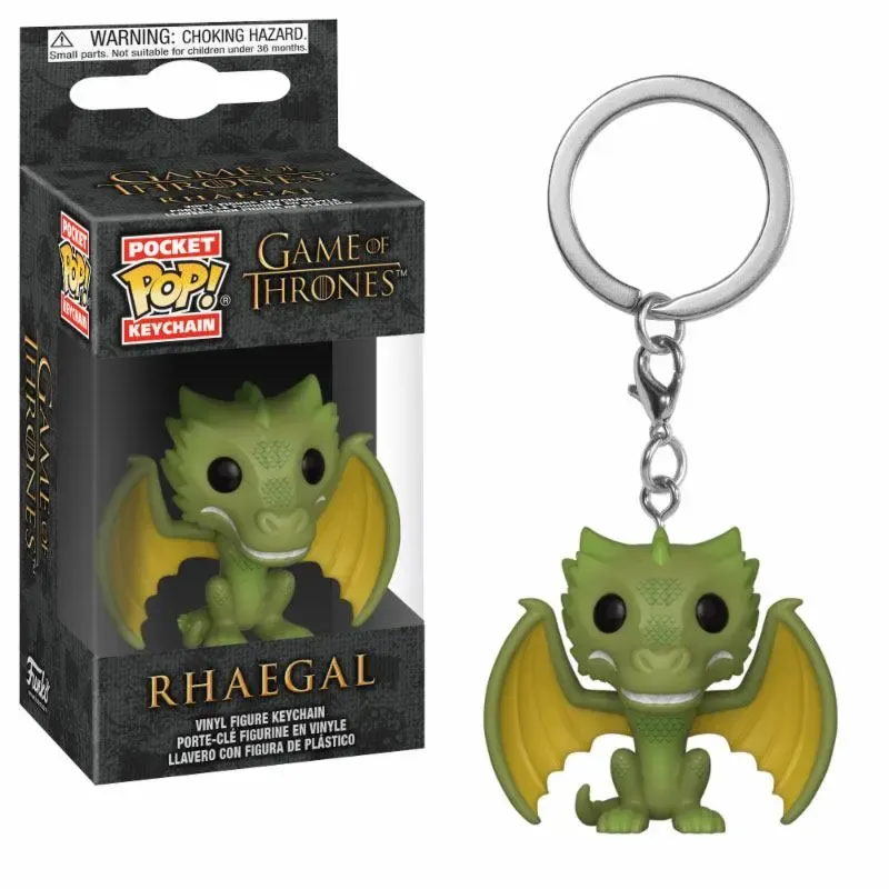 Game of Thrones Pocket POP! Vinyl Schlüsselanhänger Rhaegal 4 cm