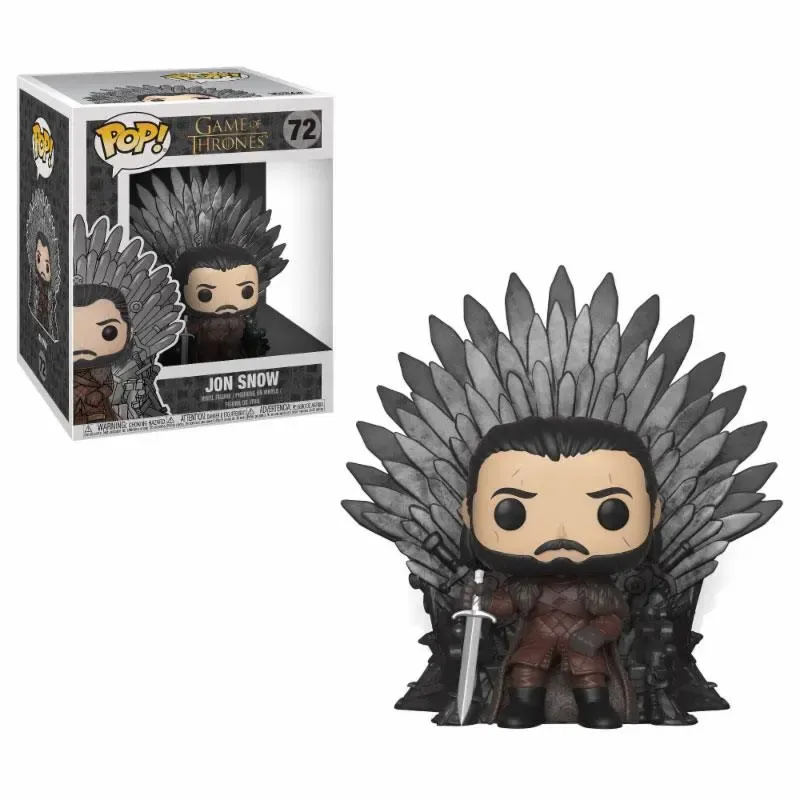 Game of Thrones Jon Snow Iron Throne POP! Figur 15 cm