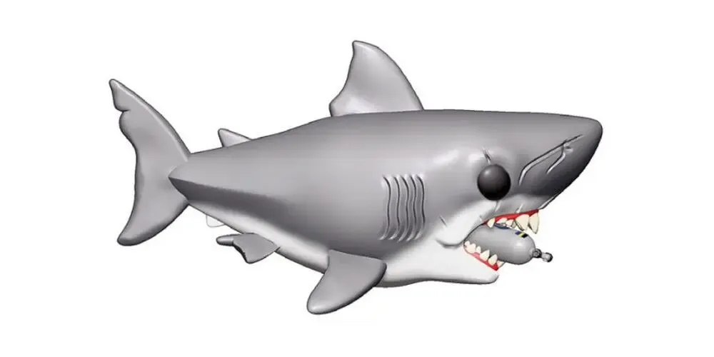 Der weiße Hai Jaws Diving Tank POP! Figur 15 cm