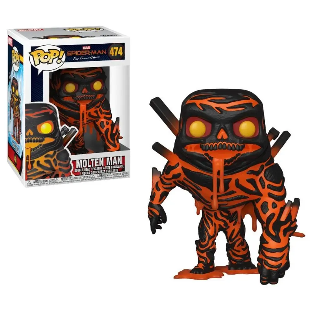 Spider-Man Molten Man POP! Figur 9 cm