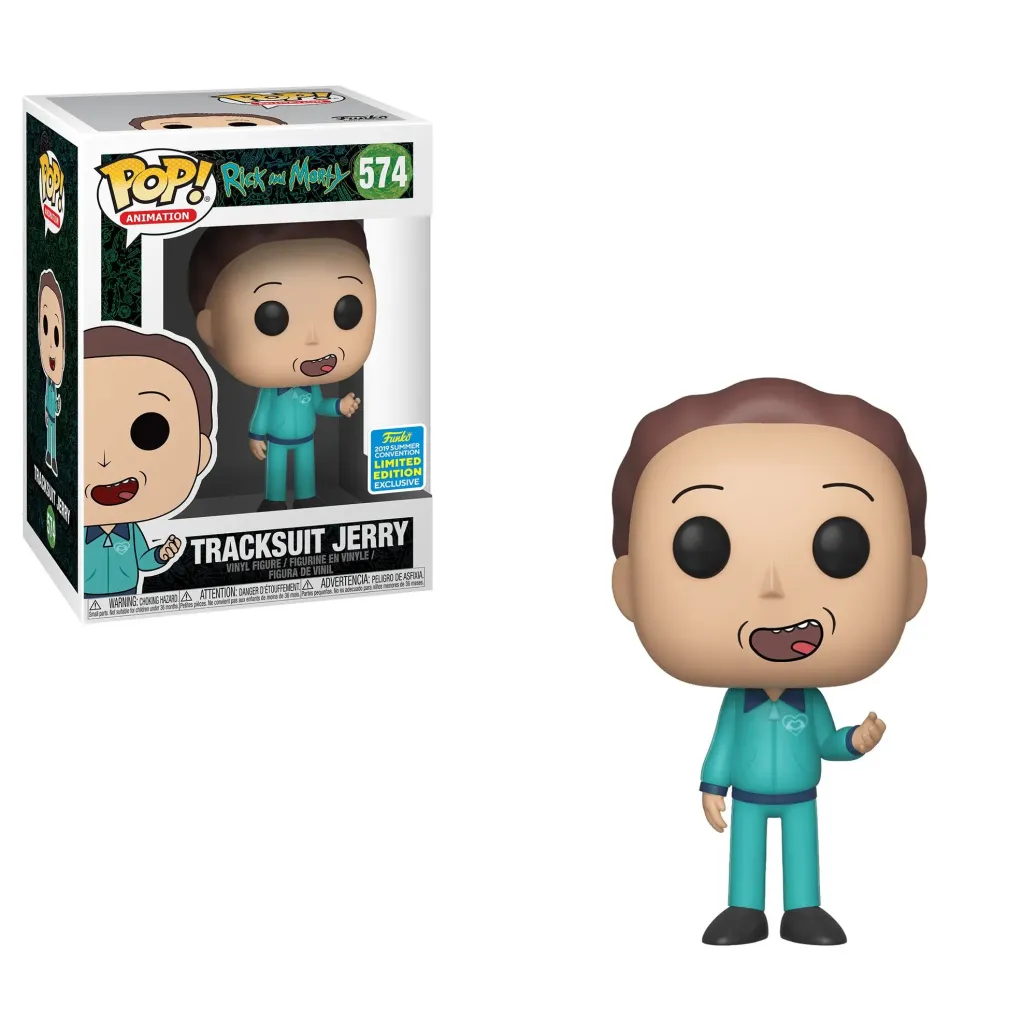 Rick and Morty Tracksuit Jerry POP! Figur 9 cm SDCC Exclusive