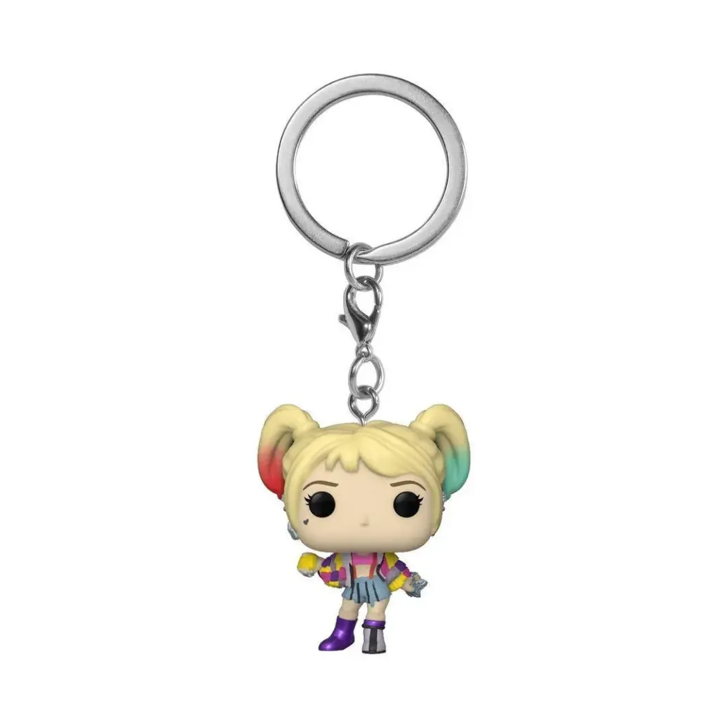 Birds of Prey Pocket Harley Quinn POP! Schlüsselanhänger Caution Tape 4 cm