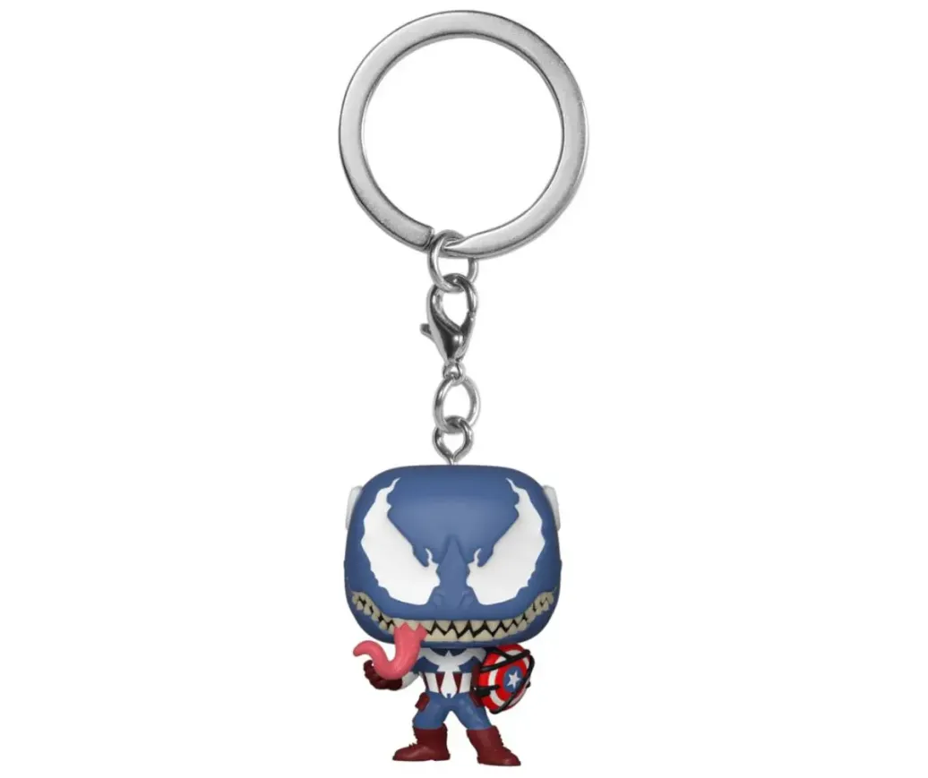 Marvel Venom Pocket POP! Vinyl Schlüsselanhänger Captain America 4 cm