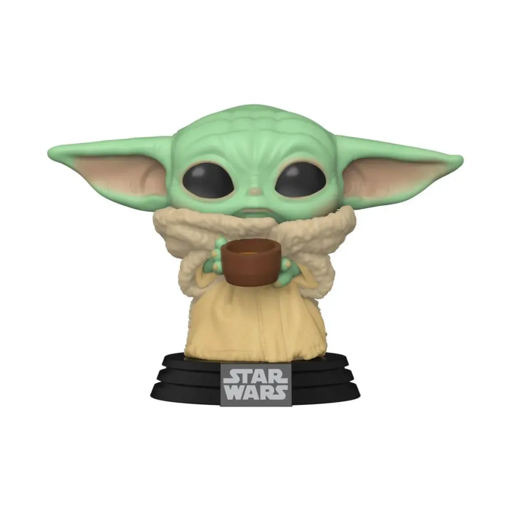 The Mandalorian The Child w/ Cup POP! Figur 9 cm