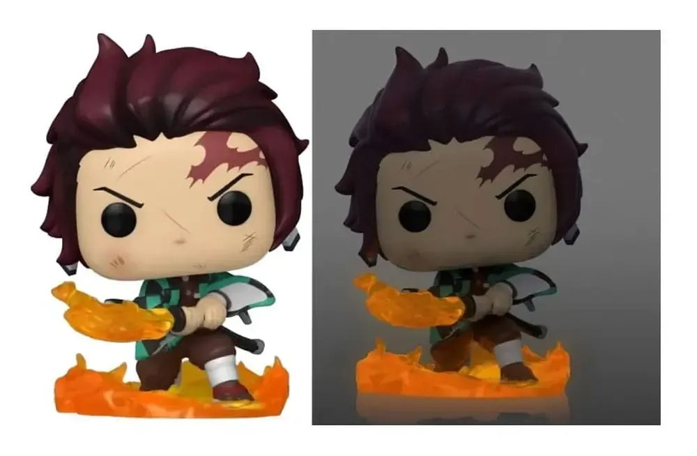 Demon Slayer: Kimetsu no Yaiba POP! Animation Figur Tanjiro (GW)Chase 9 cm Sortiment (6)