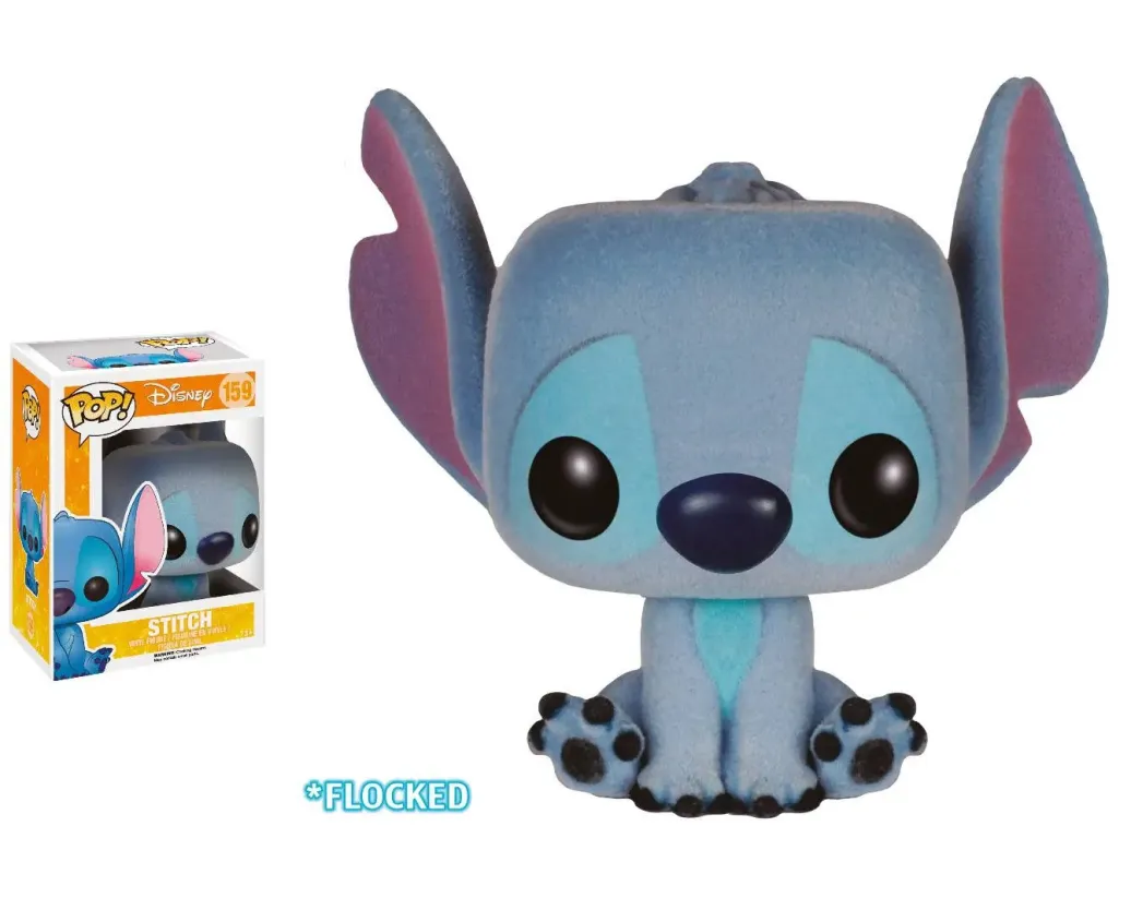Lilo & Stitch POP! Stitch Flocked Figur 9 cm