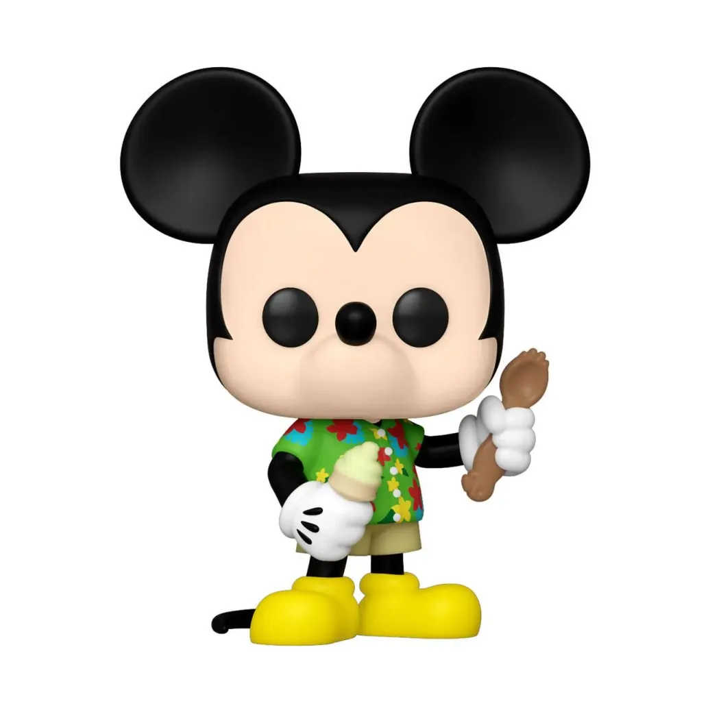 Walt Disney Word 50th Anniversary POP! Disney Vinyl Figur Aloha Mickey Mouse 9 cm