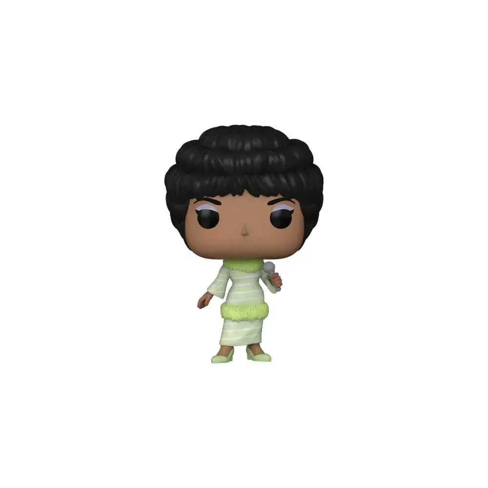 Aretha Franklin POP! Rocks Vinyl Figur Green Dress 9 cm
