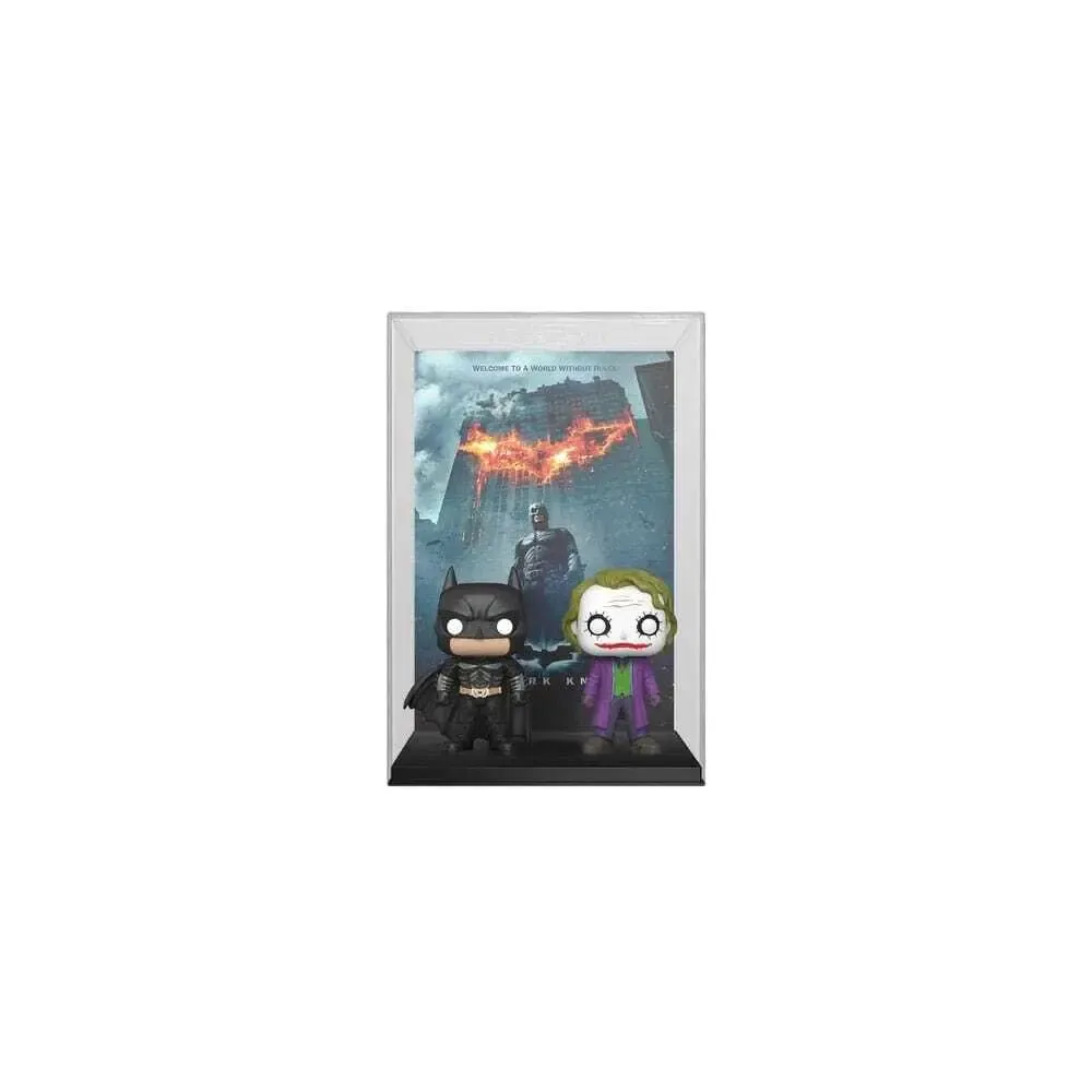 DC POP! Movie Poster & Figur The Dark Knight 9 cm