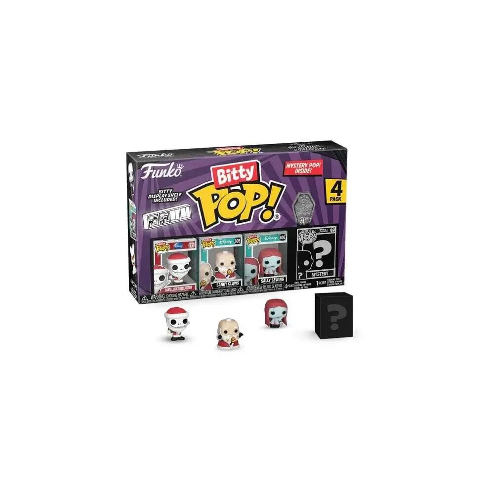 Nightmare Before Christmas Bitty POP! Vinyl Figuren 4er-Pack Santa Jack 2,5 cm