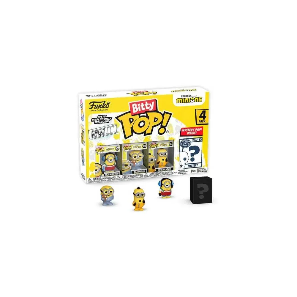 Minions Bitty POP! Vinyl Figuren 4er-Pack Roller Skating Stuart 2,5 cm