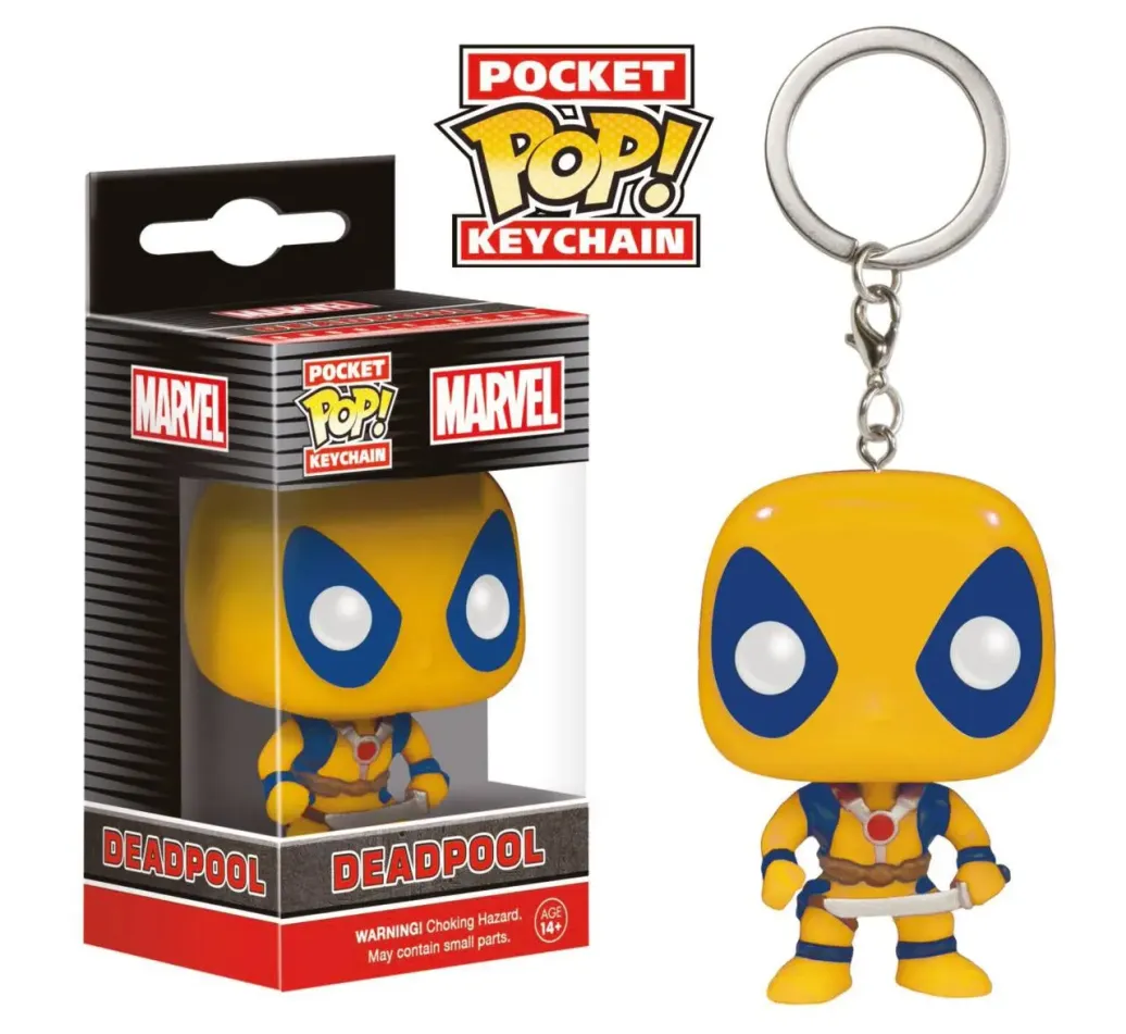 Funko Yellow Deadpool Pocket POP! Schlüsselanhänger 4 cm