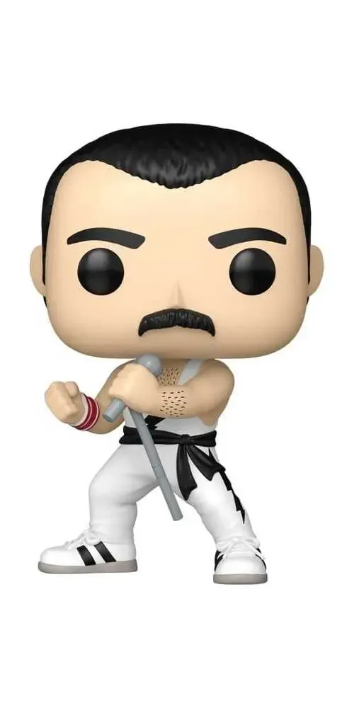 Queen POP! Rocks Vinyl Figur Freddie Mercury (white singlet) 9 cm
