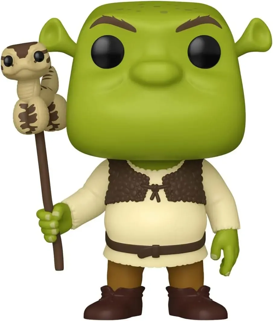 Shrek POP! Movies Vinyl Figur 30th Anniversary Shrek w/Snake 9 cm