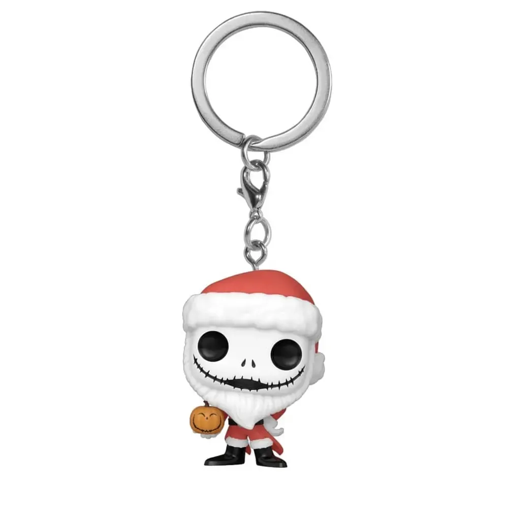Nightmare before Christmas POP! Vinyl Schlüsselanhänger 4 cm Santa Jack w/Jackolantern Display (12)