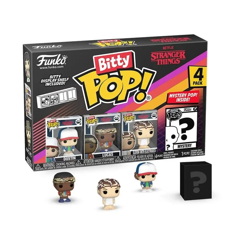 Stranger Things Bitty POP! Vinyl Figuren 4er-Pack Dustin Lucas Eleven 2,5 cm
