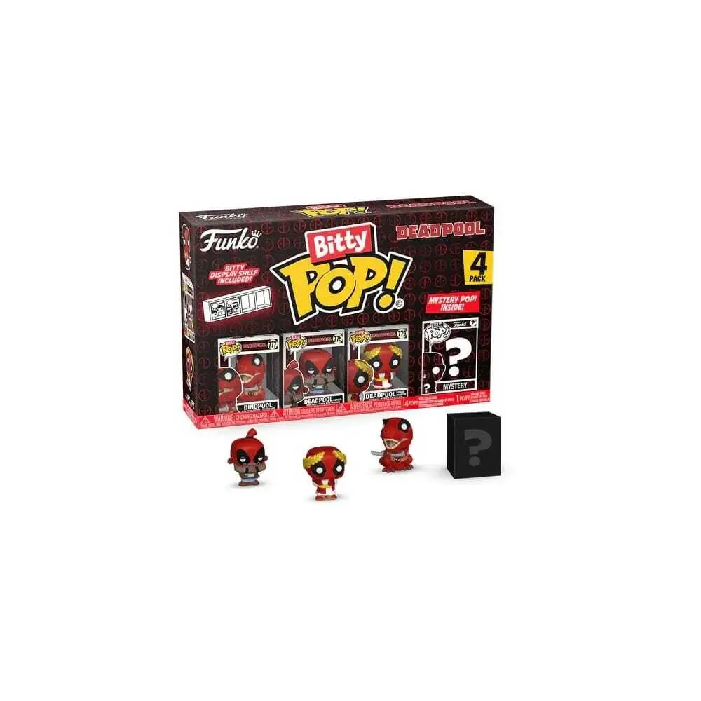 Deadpool Bitty POP! Vinyl Figuren 4er-Pack Dinopool 2,5 cm