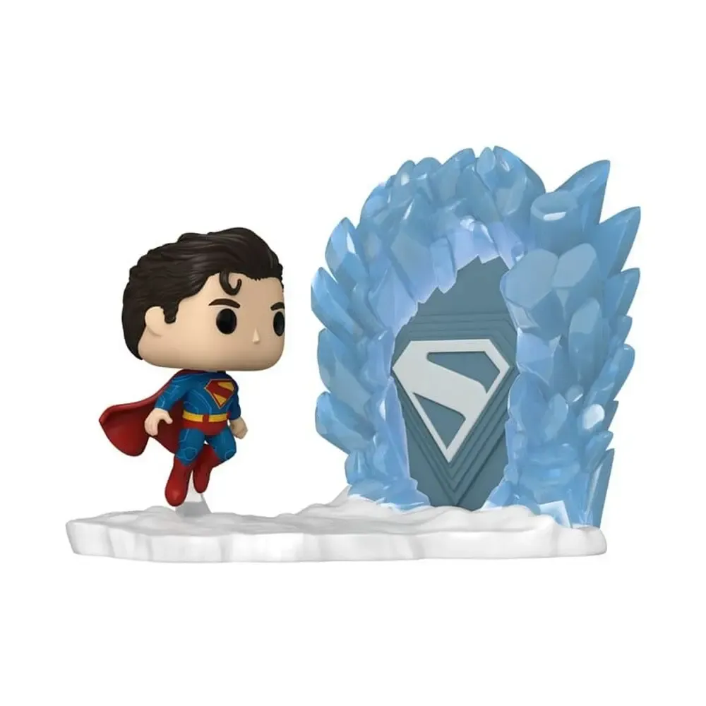 Superman (2025) POP Moments Vinyl Figuren Superman and Fortress of Solitude 9 cm 