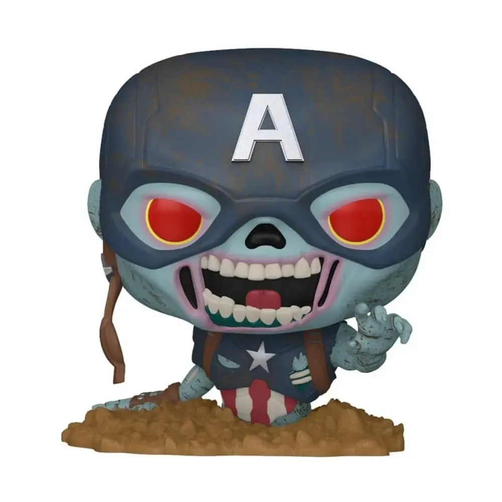 Marvel Zombies POP! Vinyl Figur Captain America 9 cm