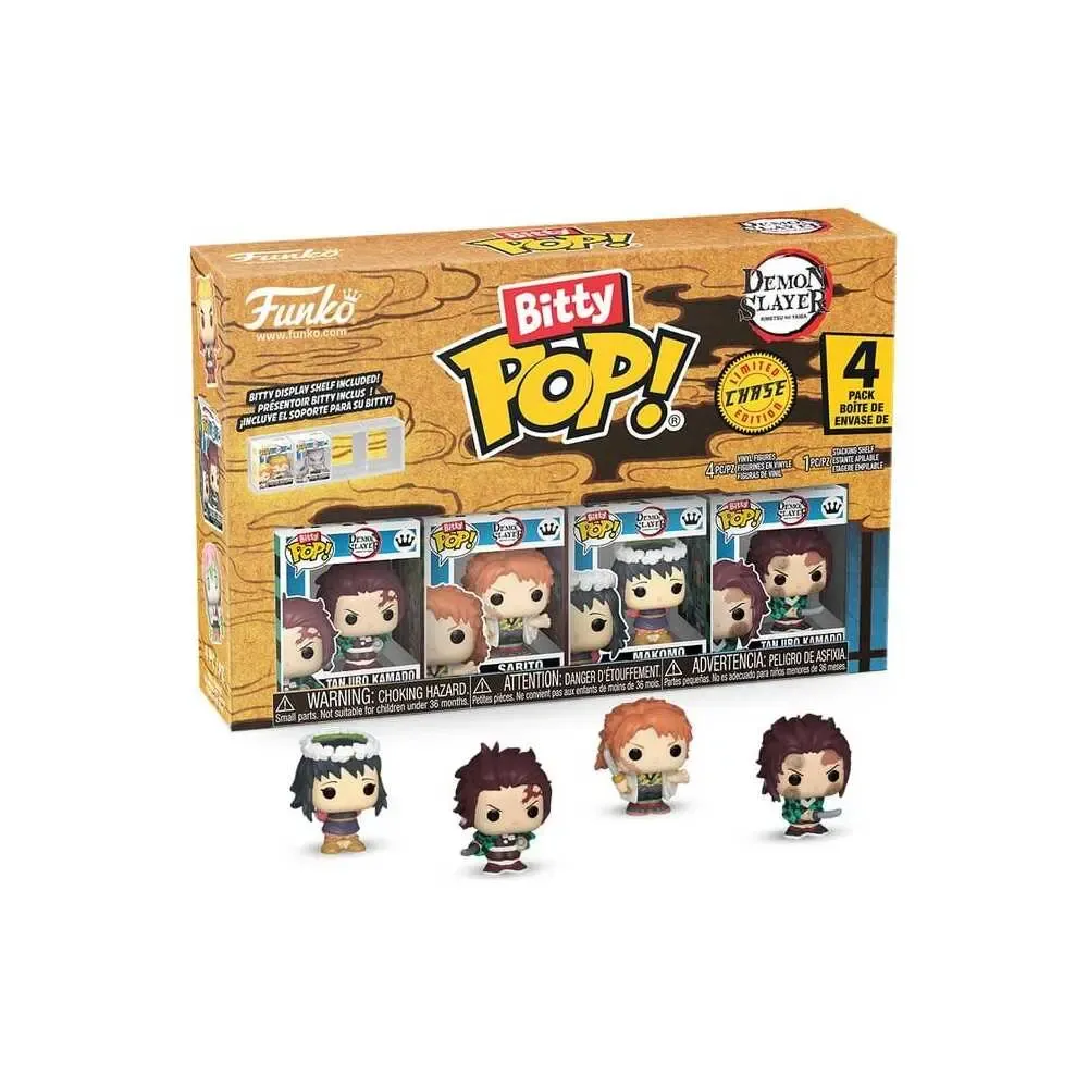 Demon Slayer: Kimetsu no Yaiba Bitty POP! Vinyl Figuren 4er-Pack Tanjiro 2,5 cm