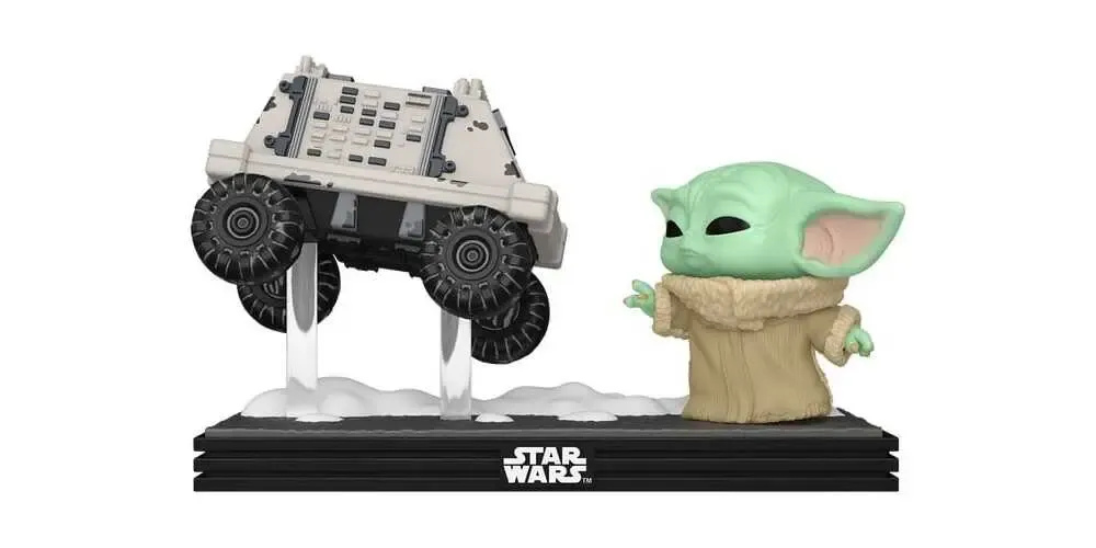 Star Wars: The Mandalorian and Grogu POP! Moment Vinyl Figuren Grogu with Polar Mouse Droid 9 cm