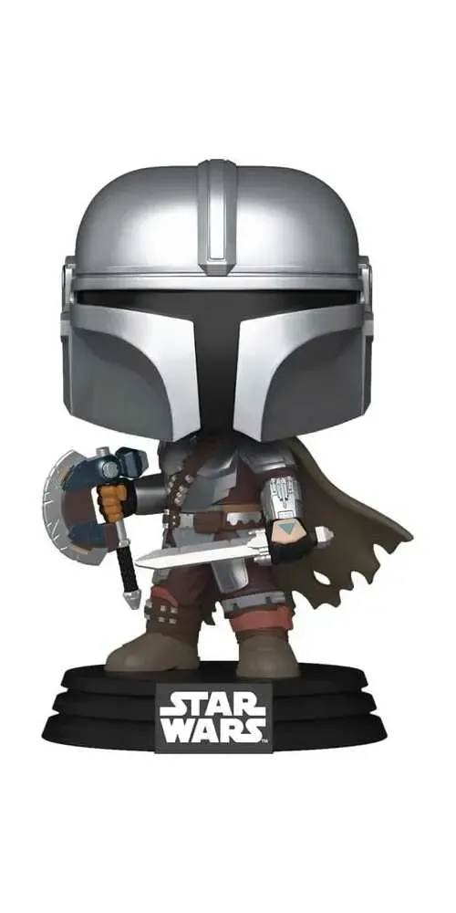 Star Wars: The Mandalorian and Grogu POP! Vinyl Figur The Mandalorian (Dual Wield) 9 cm