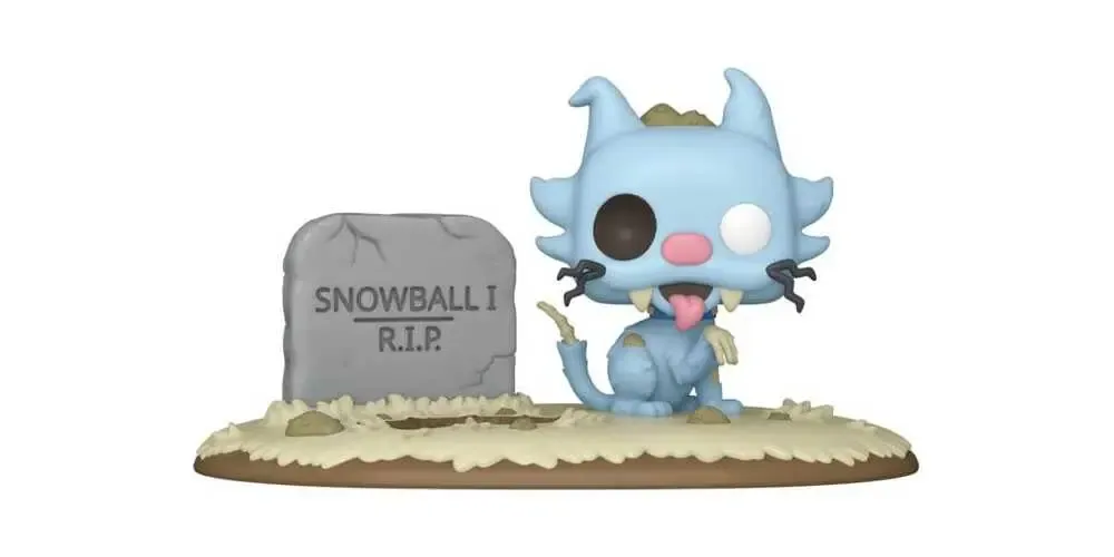 Die Simpsons POP! Deluxe Vinyl Figur Zombie Snowball 9 cm